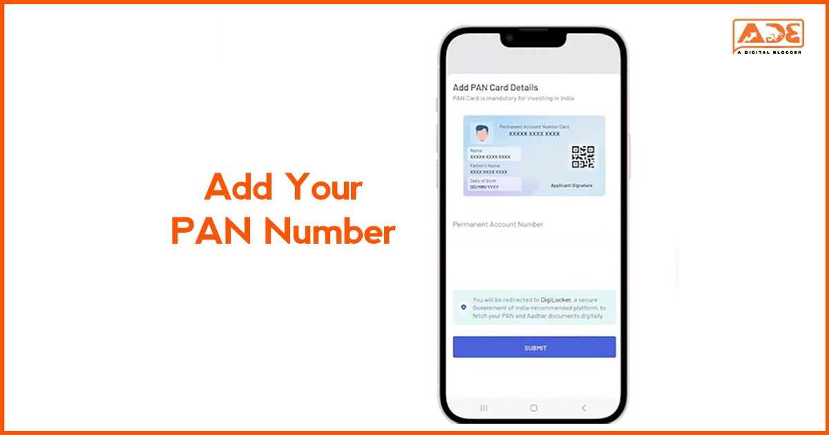 Add Your PAN Number for Angel One KYC Update Online Process