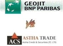 Astha Trade Vs Geojit