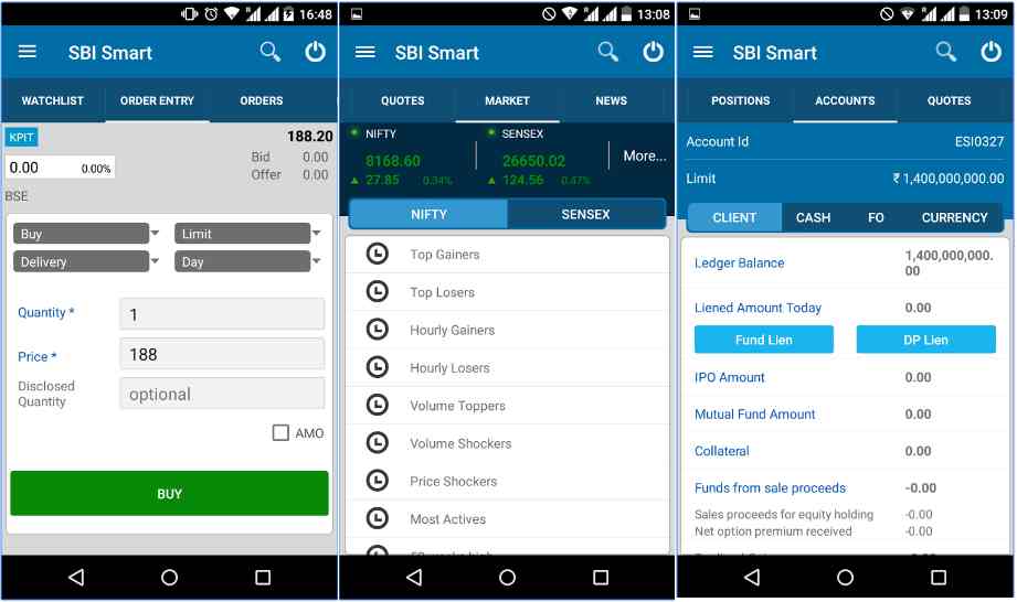 SBI Securities Review Mobile app