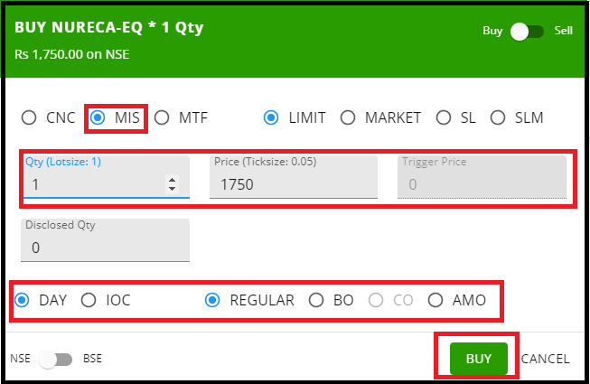 how to trade in alice blue