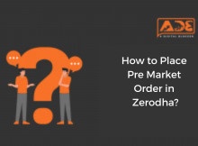 how to place pre market order in zerodha