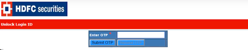 how to unlock hdfc securities account