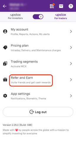 upstox referral program