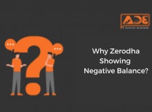 why zerodha showing negative balance